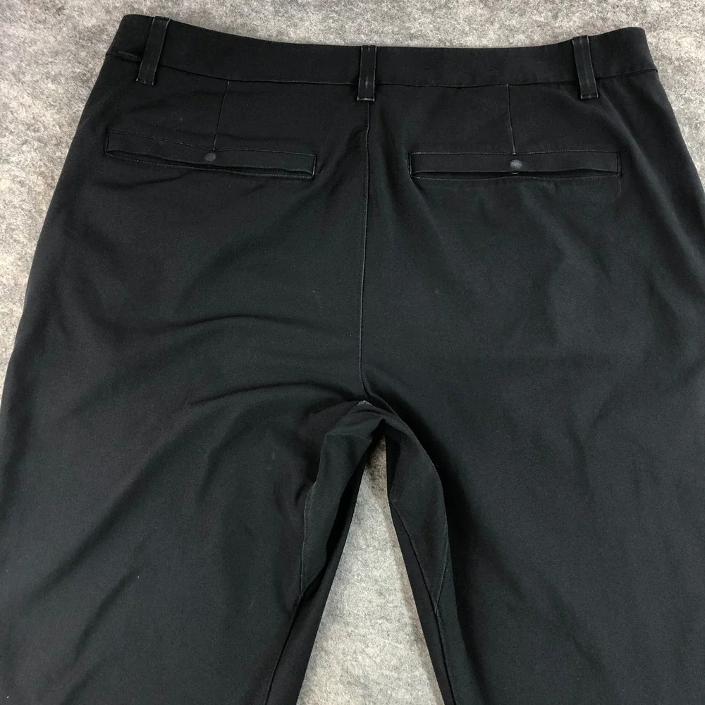 Lululemon ABC Mens 34 Black Technical Slim Fit Golf Casual Pants Athletic Gym - Picture 5 of 13